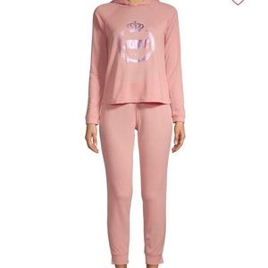 Pink Juicy Couture pajama set.